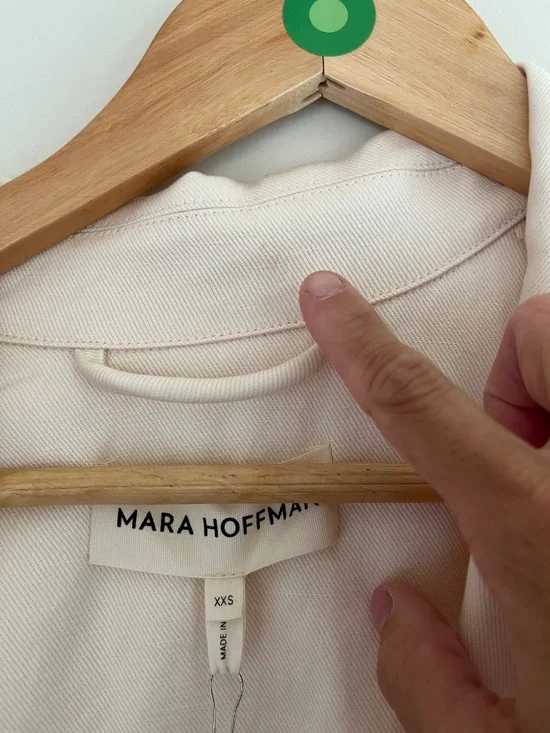 NWT Mara Hoffman Bernadetta Linen Tencel Coat in XXS - Picture 3 of 7